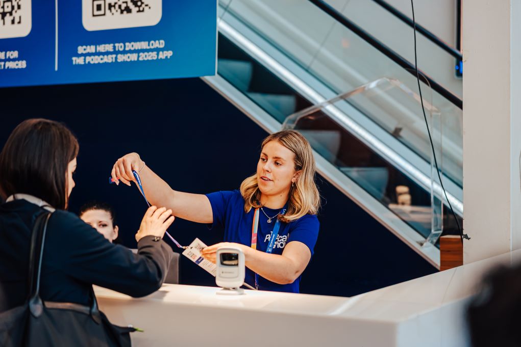 Registration area at the Business Design Centre